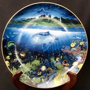 Danbury Mint Plate Underwater Paradise A Discovery Off Anahola Hawaii 1991